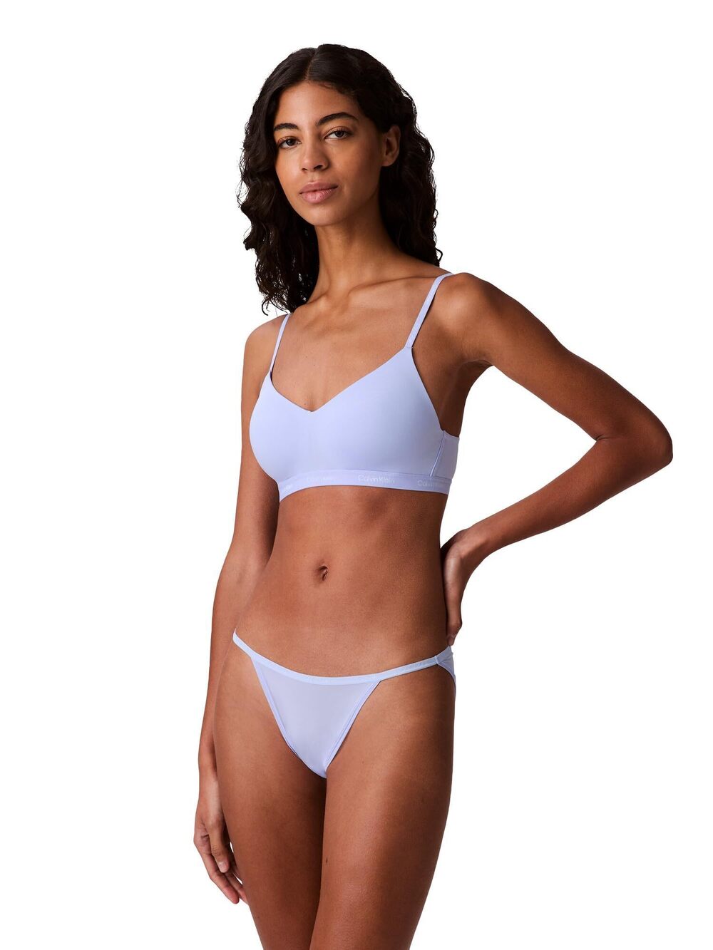 NWT Calvin Klein Ideal Micro String Bikini Underwear QD5176 - Saltwater, S